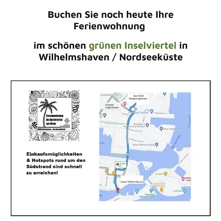 Inselviertel In Bester Lage - Eigener Eingang - Selbstaendiger Check In 아파트 빌헬름스하펜